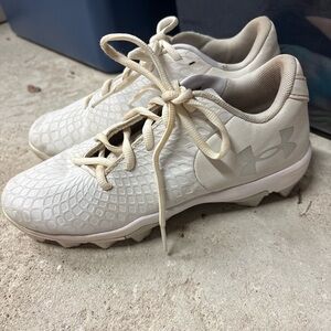 Under Armour White Softball Cleats